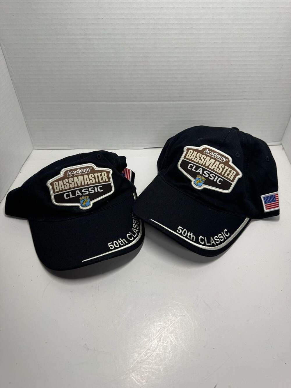 Pair of Bassmaster 50th Classic Fishing Tournament Baseball Hat
